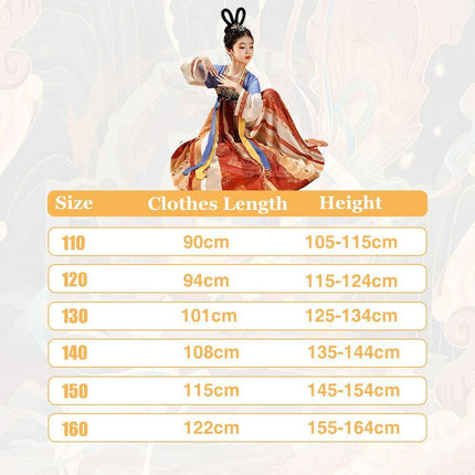Girl Hanfu Spring And Autumn Book Ancient Clothes Chinese Style Children Hanfu - Aimall