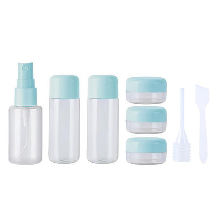 8 Pcs Travel Size Bottle Container Liquid Toiletry Leak-Proof Clear Bottles Set - Aimall