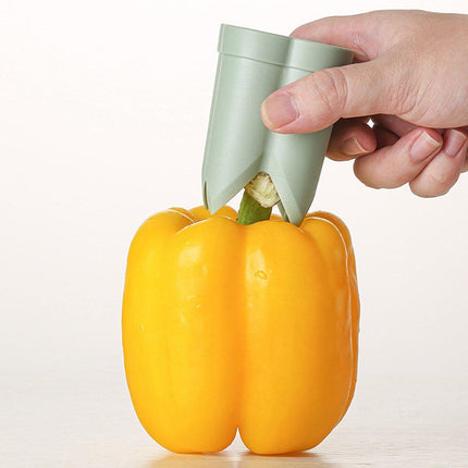 Plastic Pepper Seed Remover Corer Kitchen Utensil Fruit Vegetable Core Pulling
