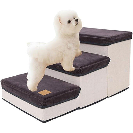 Foldable Pet Dog Stairs Puppy Step Ladder for Bed Sofa Portable Climbing Ramp