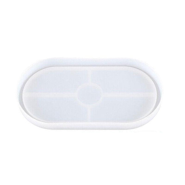 Silicone Ashtray Oval Coaster Mold Tray Epoxy Resin Diy Craft Tool Jewelry Mould Aimall