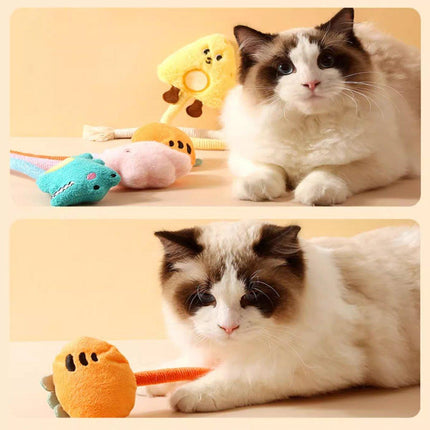 Bite String Tease Cat Stick Doll Catnip Toy for Kittens Grinding Teeth Pet