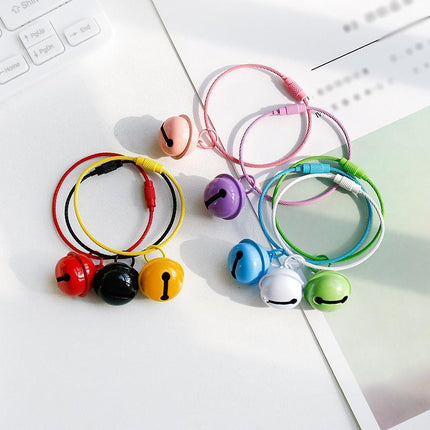 Gift DIY Pendant Color Bell Keychain Key Chain Accessories Plastic Key Ring Gift - Aimall