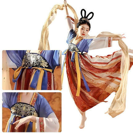 Girl Hanfu Spring And Autumn Book Ancient Clothes Chinese Style Children Hanfu - Aimall