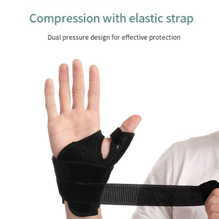 1pc Black Sports Finger Protector Basketball Fitness Thumb Support Guard Sleeve