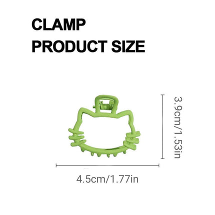 6pcs Metal Hollow Cat Ear Hair Clips Half Updo Plate Headdress Hair Accessories