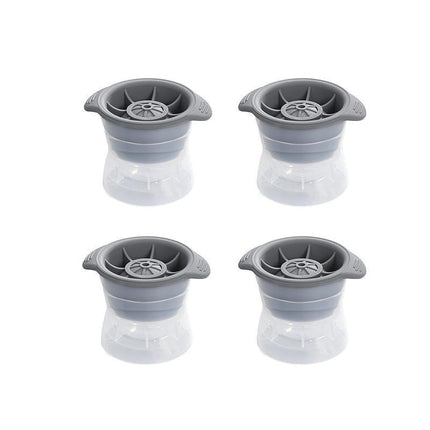 4PCS Whiskey Cocktail Sphere ICE Ball Mold Cube Maker Jelly Silicone Mould Set - Aimall