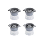 4PCS Whiskey Cocktail Sphere ICE Ball Mold Cube Maker Jelly Silicone Mould Set - Aimall
