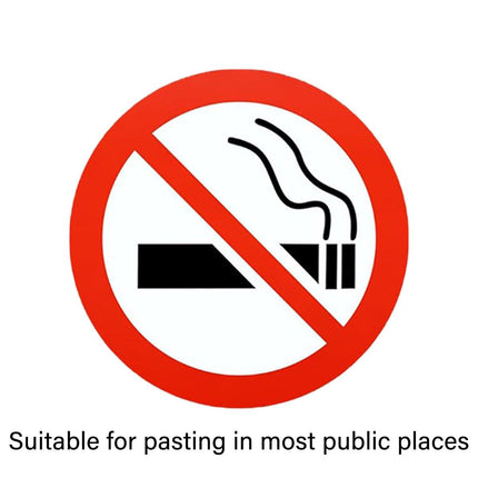 2Rolls Self Adhesive Non Smoking Stickers for Home Office Door Window Decoration
