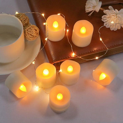 24PCS LED Votive Flameless Tea Candle Light Wedding Church Decoration - Aimall