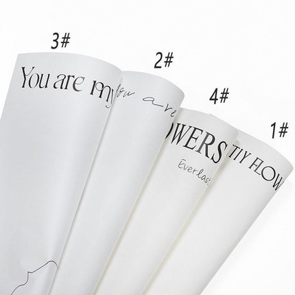 100pcs Simple Wrapping Paper Flower Package Floral Bouquet Paper for Florists