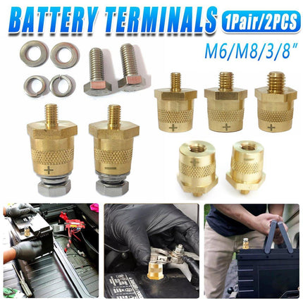 2pcs Automotive Battery Connector Posts Maintenance and Modification Accessories