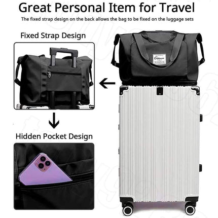 Large Capacity Travel Bag Foldable Luggage Tote Lightweight Storage Duffel Bag