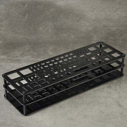 45-Hole Screwdriver Rack Acrylic Tool Stand Desk Tool Holder Work Bench Organizer