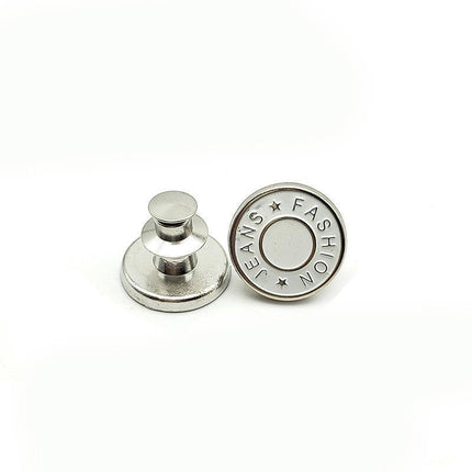8X Button Pins For Jeans Pants No Sew Instant Adjustable Jean Button Replacement - Aimall
