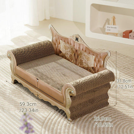 Cat Sofa Scratcher Furniture Protector Anti-Scratch Chaise Lounge Bed Cat Toy