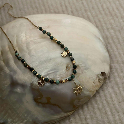 High-End Sun Necklace Light Luxury Fashion Style Distinctive Collar Chain