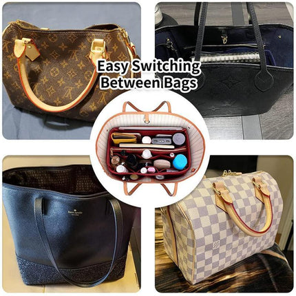 Felt Bag Purse Organizer Insert For Speedy 30,35 and Neverfull - Aimall