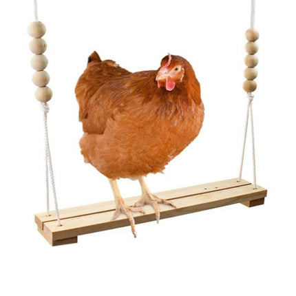 Chicken Hen Rooster Pet Swing Hanging Suspension Bridge Poultry Coop Toy Fun