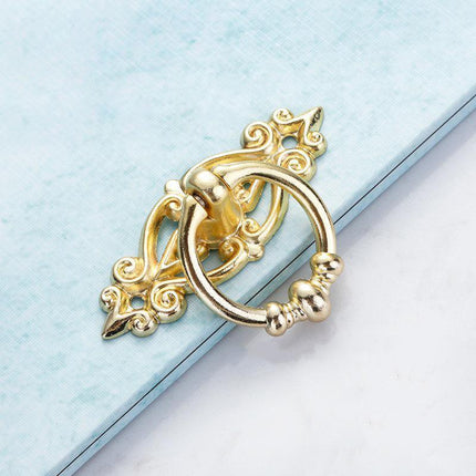 5PCS Vintage Handles Cabinet Drawer Cupboard Door Iron Knob Gold Pull - Aimall