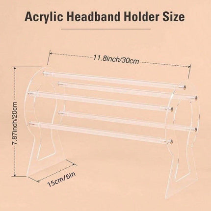 Hairband Display Stand Acrylic Hair Clip Storage Rack Headband Holder Hair Hoop