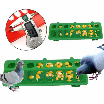 30cm Feeder Storage Trough Quail Drinker Plastic Wild Stable Chick Birds Pigeons - Aimall
