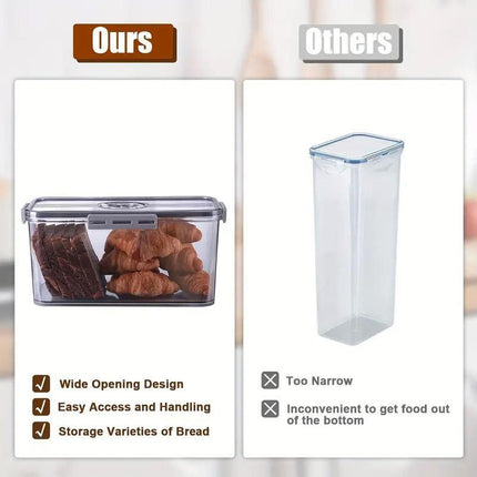 Large Refrigerator Fresh Keeping Box Sealed Kitchen Storage Transparent Box