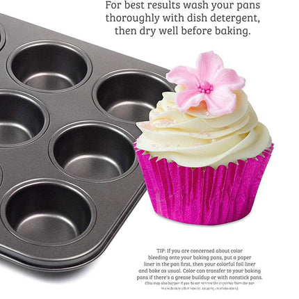 200 Pcs Colored Baking Paper Cupcake Trays Muffin Liners for Party Baking