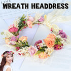 Hawaiian Faux Flower Headband Bridal Wedding Wreath Bridesmaid Hair Accessory