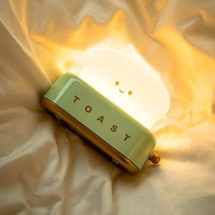 Rechargeable LED Toaster Night Light Creative Dimming Lamp for Bedroom Sleep