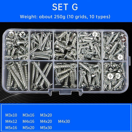 Household Self-tapping Screw Nut Gasket Box Set Multi-purpose Screw Assortment