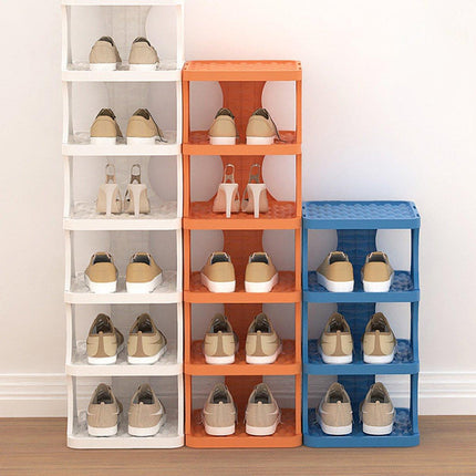 6/7 Tier Foldable Shoe Rack Simple Home Door Organizer Folding Shoe Stand