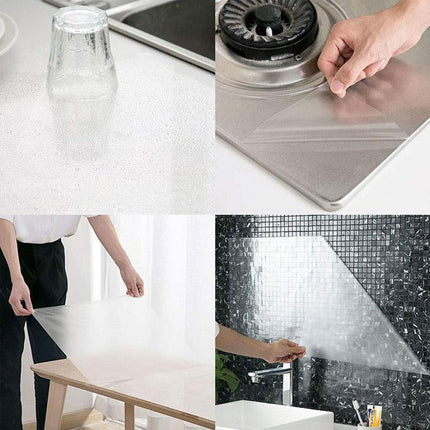 Kitchen Oil Splash Guard Wall Foil Protector Stove Cover Removable Baffle Screen - Aimall