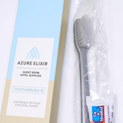 Star Hotel Toiletries Toothbrush and Toothpaste Set for Guesthouse Travel Use