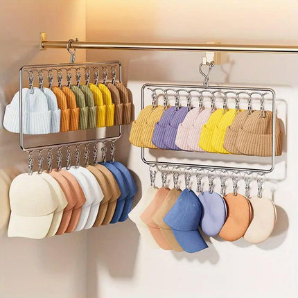 Stainless Steel Drying Rack Multi Function Windproof Underwear Clip Sock Hanger