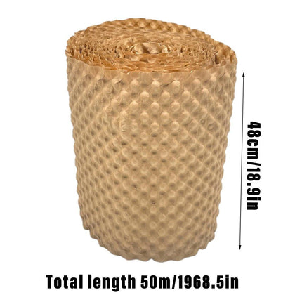 Cowhide Pressure Bubble Paper Roll Shock Absorbing Biodegradable Cushioning Wrap
