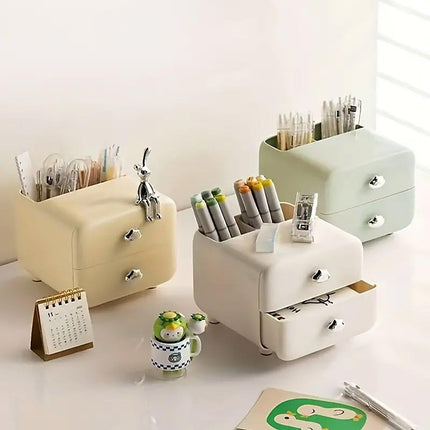 Multifunctional Desktop Organizer Storage Drawer Box for Office and Study Desks