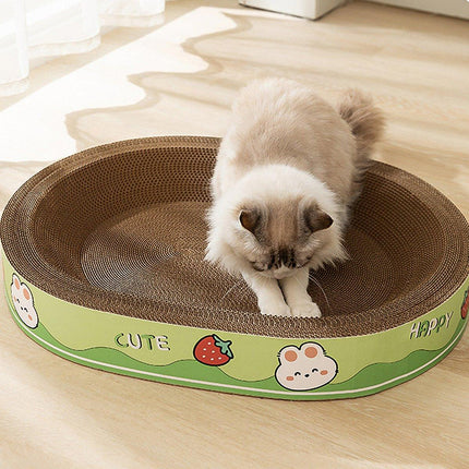 Extra-Large Oval Cat Scratching Board Durable Pet Toy Cat Kittens Wear Resistant