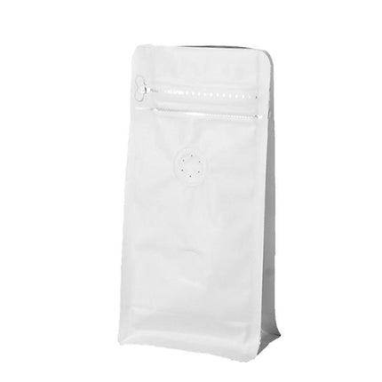 100 x STAND UP POUCHES MYLAR FOIL BAG HEAT SEAL FOOD GRADE ZIP LOCK BAG White - Aimall