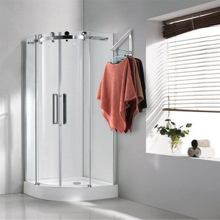 Mini Wall Hanging Retractable Clothes Drying Rack Space Saving Laundry Hanger