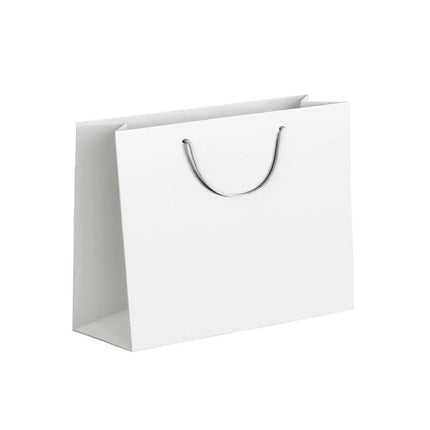 25X Kraft Paper Bags Gift Shopping Bag Carry White Pink Black Bag With Handles