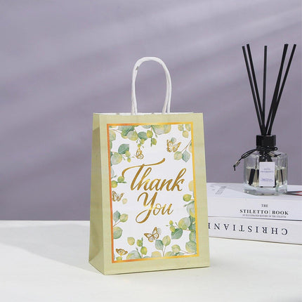 30Pcs Floral Gift Bags Handbags Paper Bags for Party Favors Wedding Decorations