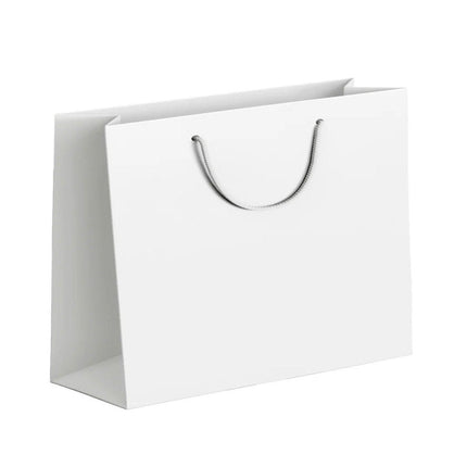 25X Kraft Paper Bags Gift Shopping Bag Carry White Pink Black Bag With Handles