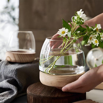 Japanese Style Small Glass Vases Fish Tank for Home Decor