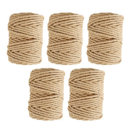 Sisal Rope Natural Jute Hemp Manila Twine String Cord 1-14mm Thick Craft DIY Aimall