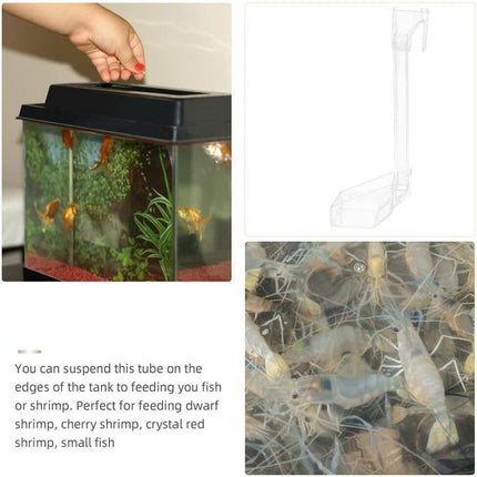 Aquarium Feeding Tube Multifunctional Fish Tank Floating Feeding Ring Shrimp Feeder - Aimall