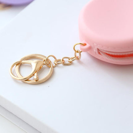 Bag Charm Coin Purse Keychain Zipper Change Purse Key Ring Purse With Keychain - Aimall