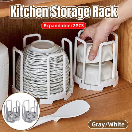 2pcs Kitchen Dish Drying Rack with Drainage Storage Cup Holder Organizer Stand