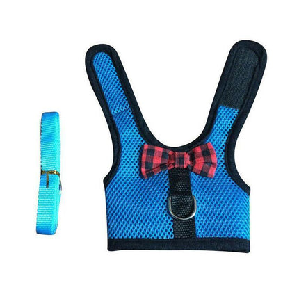 Rabbit Vest Harness Leash Lead Small Animal Pet Mesh Hamster Bunny Traction Rope L - Aimall