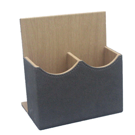 Hotel Remote Control Holder Leather Desk Organiser Caddy for TV AC Storage